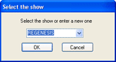 select the show
